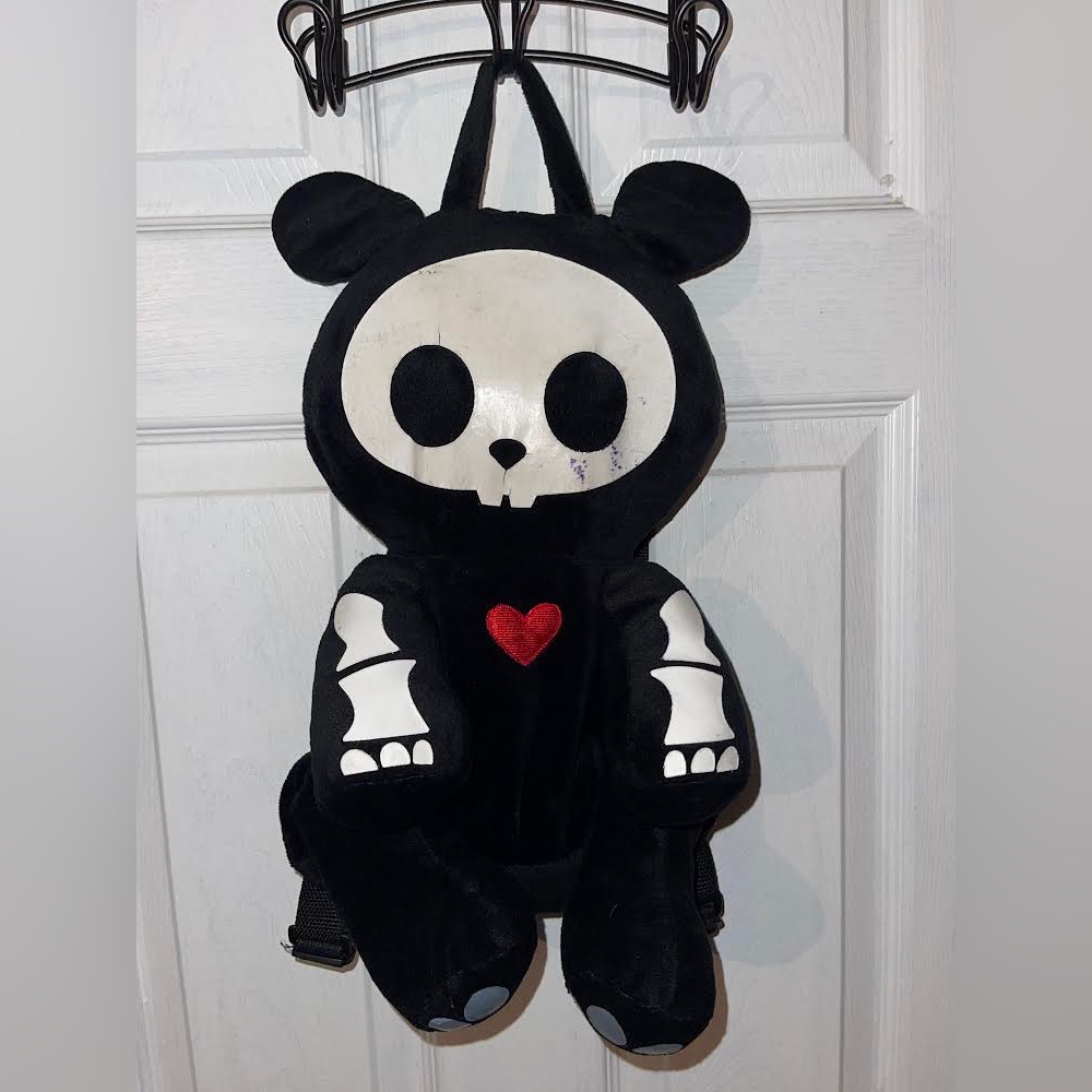Skelanimals Plush Jack The Rabbit Backpack RARE - Picture 1 of 3